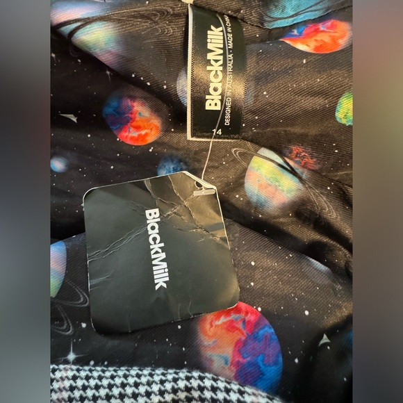 PLAID BLACK BLAZER - Picture 3 of 10